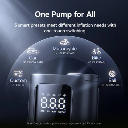 Compressor de ar portátil Baseus GoTrip VA1 Pro/Max para automóvel