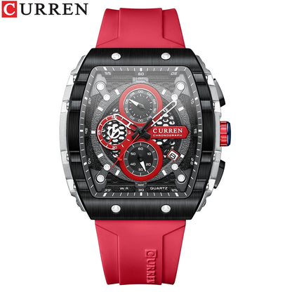 Relógio Masculino Curren 8442 — Caixa Quadrada