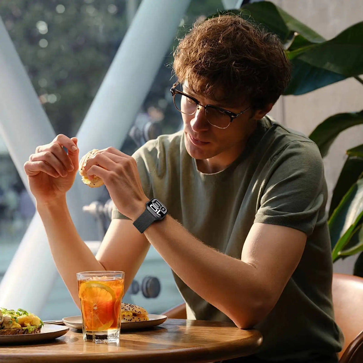 Pulseira de Nylon Trançado para Apple Watch