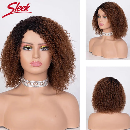 Peruca Afro Kinky Cacheada em Cabelo Humano