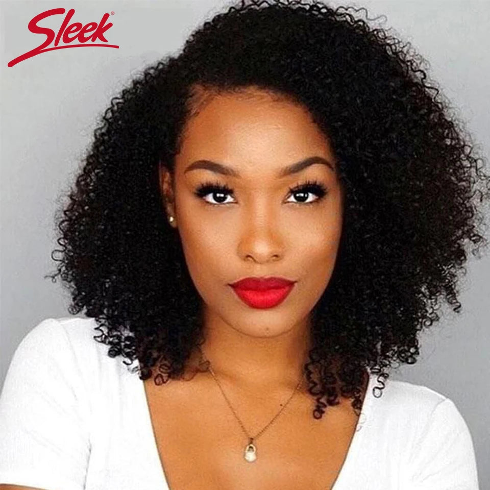 Peruca Afro Kinky Cacheada em Cabelo Humano