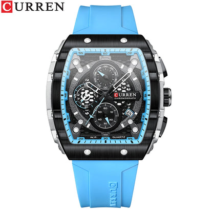 Relógio Masculino Curren 8442 — Caixa Quadrada