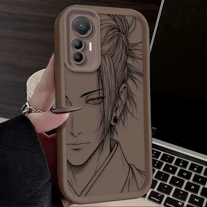Capa de Silicone Geto Suguru e Gojo Satoru para Xiaomi – Proteção e Design Anime