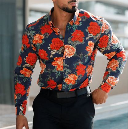 Camisa masculina com efeito degradê