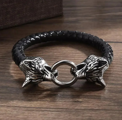 Pulseira punk de camada dupla