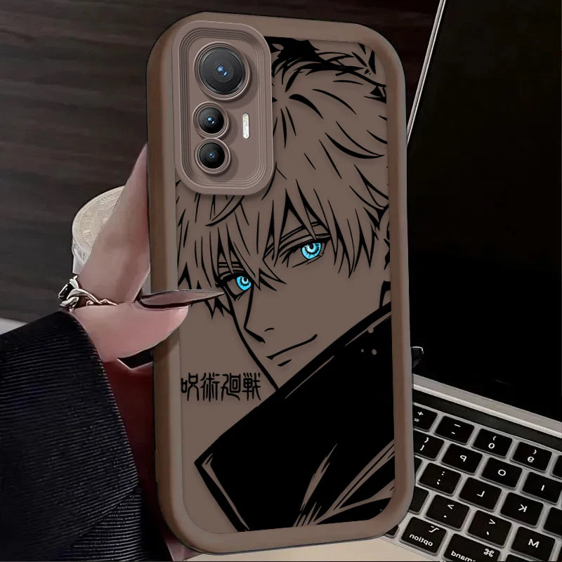 Capa de Silicone Gojo Jujutsu Kaisen para Xiaomi – Proteção e Estilo