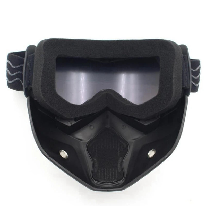 Capacete de bicicleta rosto cheio máscara anti-nevoeiro