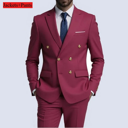 Terno botão duplo slim fit