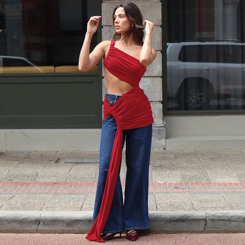 Vestido sem mangas sem costas