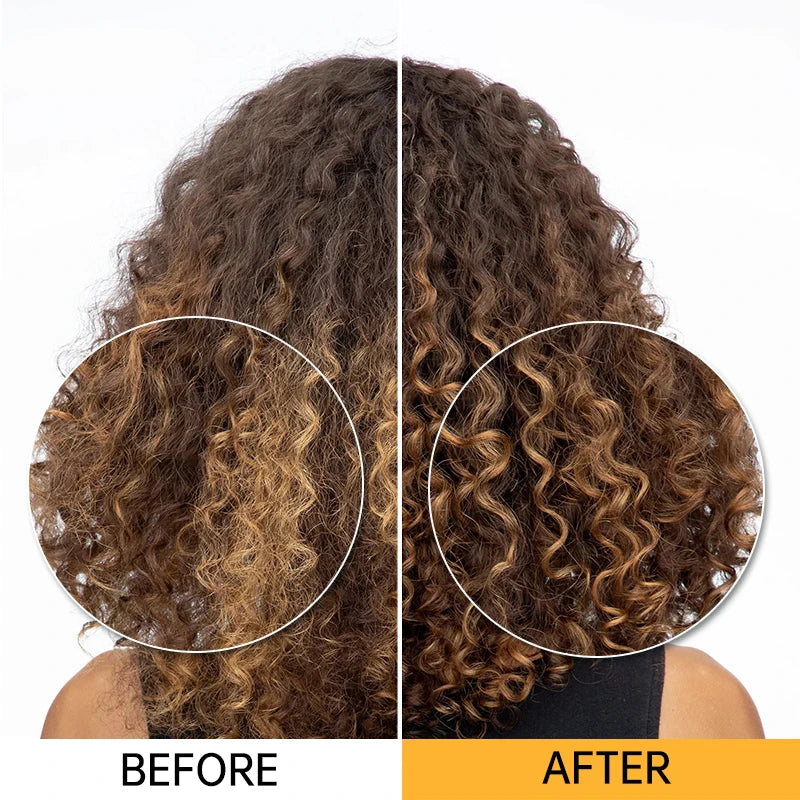 Creme de cuidados com o cabelo queratina alisamento e reparação