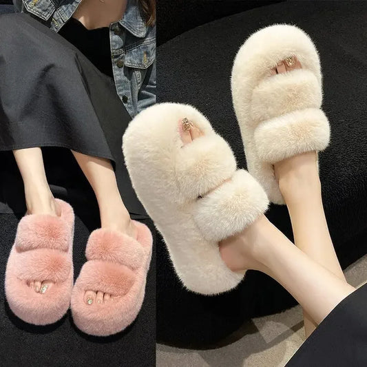 Chinelo pelúcia fundo grosso