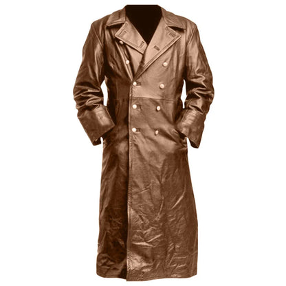 Jaqueta masculina vintage retrô de couro estilo britânico