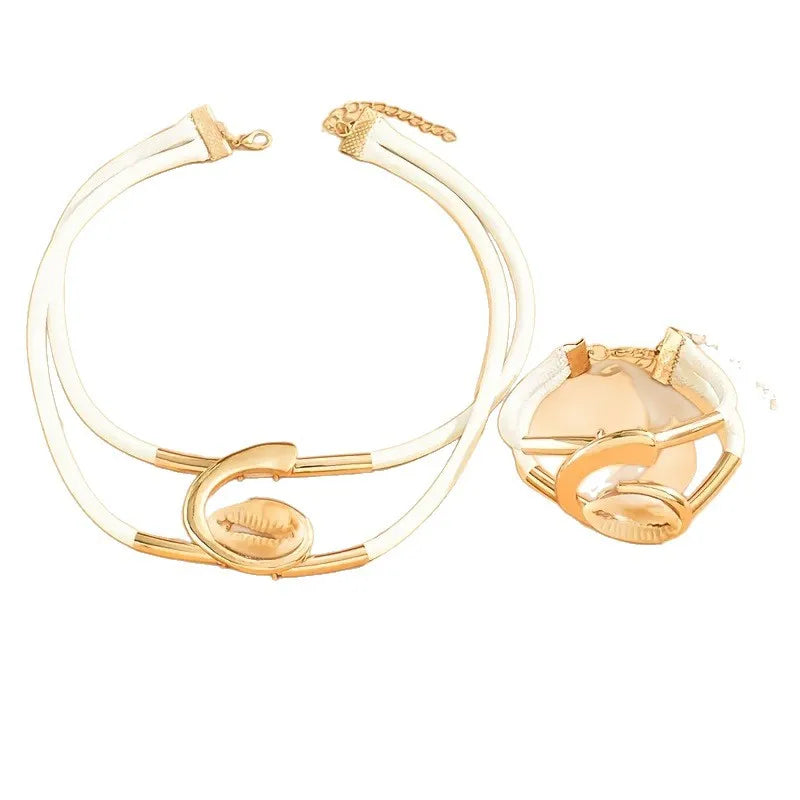 Conjunto de pulseira e colar