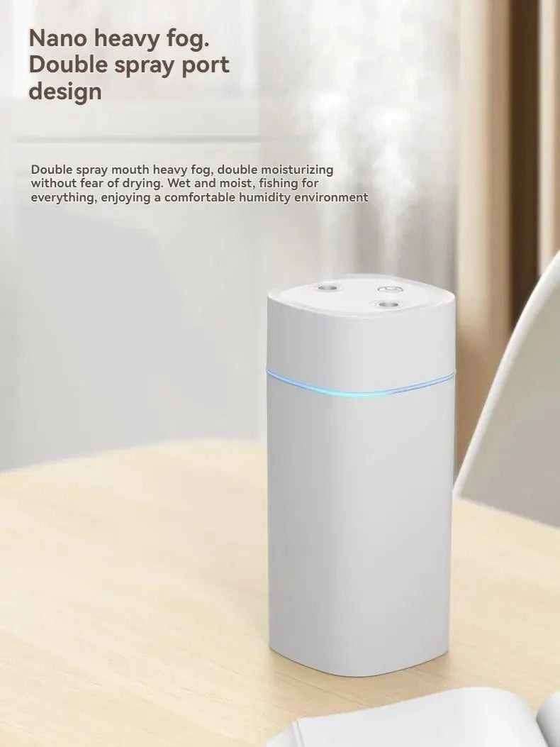 Umidificador USB de Dupla Saída — 600 ml/h