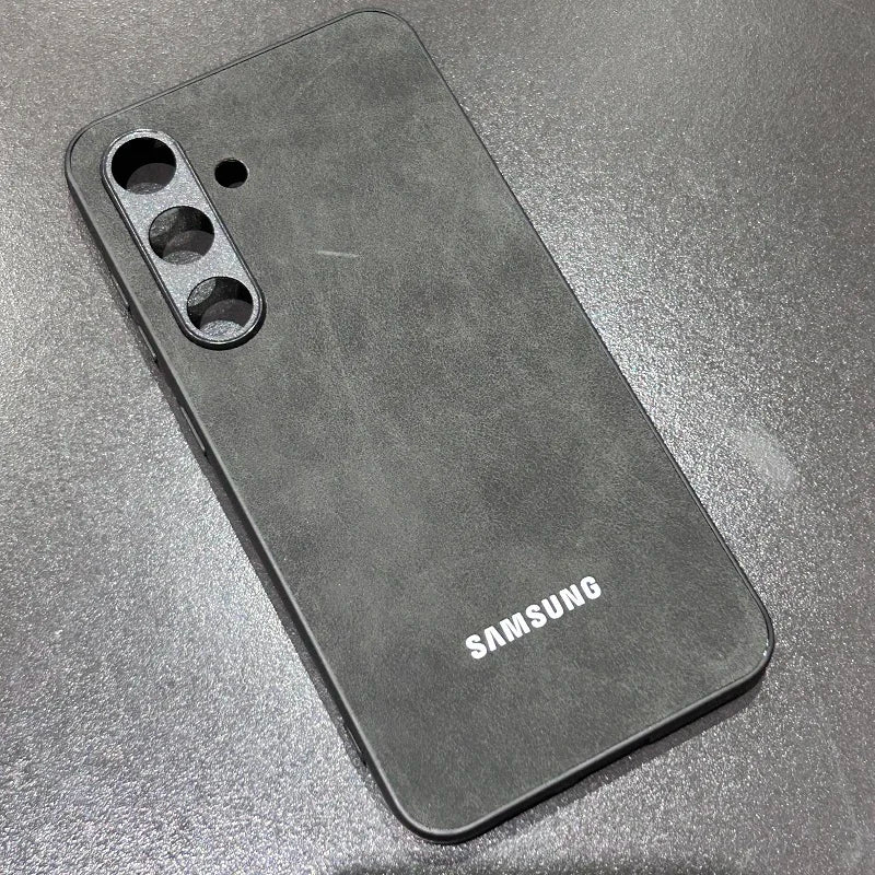 Capa de Couro de Ovelha Luxuosa para Samsung Galaxy S