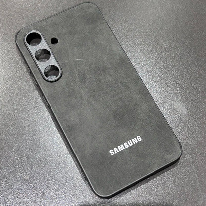 Capa de Couro de Ovelha Luxuosa para Samsung Galaxy S