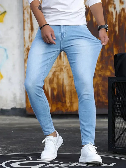 Calça Jeans Masculina Slim Fit Clássica