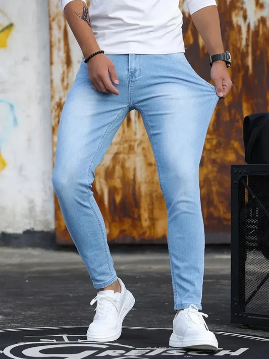 Calça Jeans Masculina Slim Fit Clássica