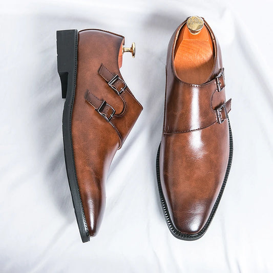 Sapatos de couro genuíno