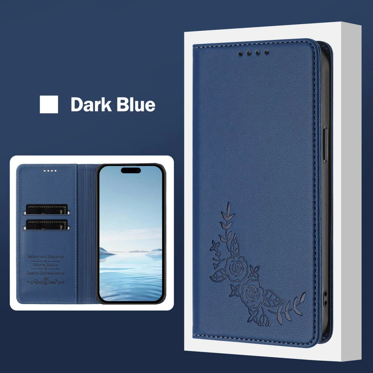 Capa Carteira Magnética de Couro para Xiaomi – Porta-Cartões e Proteção