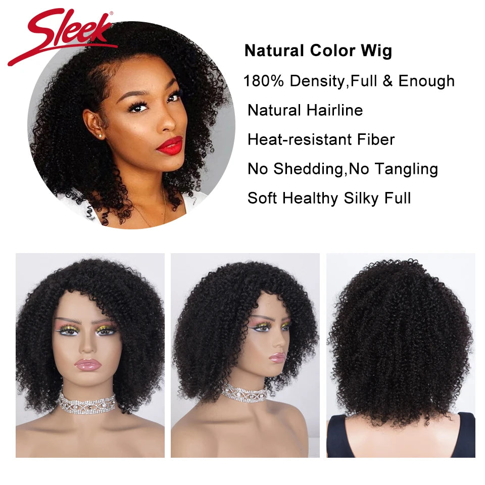 Peruca Afro Kinky Cacheada em Cabelo Humano