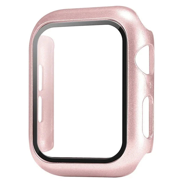 Película protetora de vidro + capa para Apple Watch