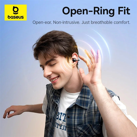 Auscultadores sem fios Baseus BC1 com clipe de orelha