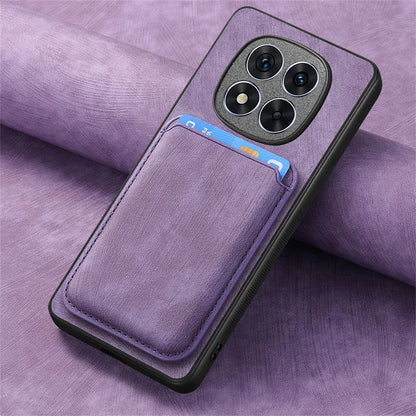 Capa carteira de couro magnético de luxo para Xiaomi