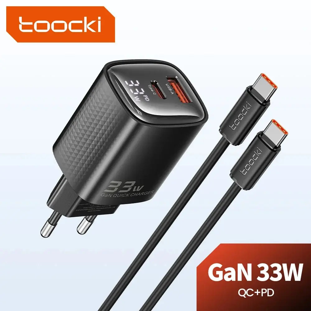 Carregador USB-C Toocki 33W GaN