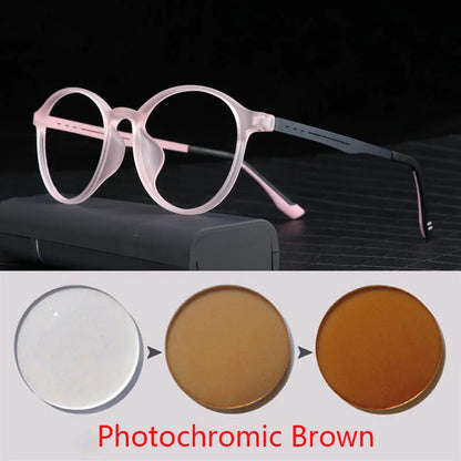 Óculos de miopia redondos vintage