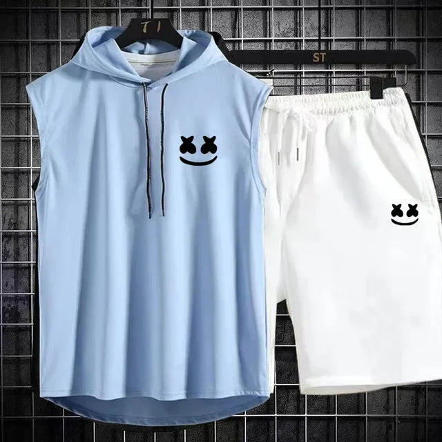 Conjunto esportivo com capuz