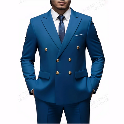Terno botão duplo slim fit