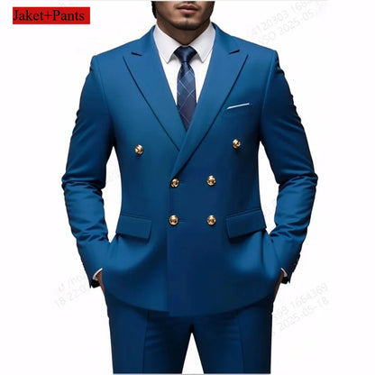 Terno botão duplo slim fit