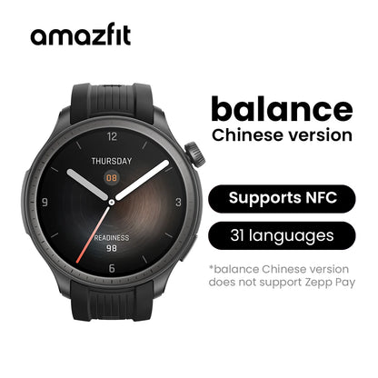 Smartwatch Amazfit Balance de 46 mm oferece mais de 150 modos esportivos
