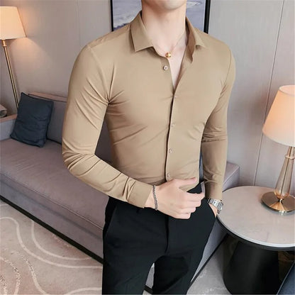 Camisas sem costura de alta elasticidade