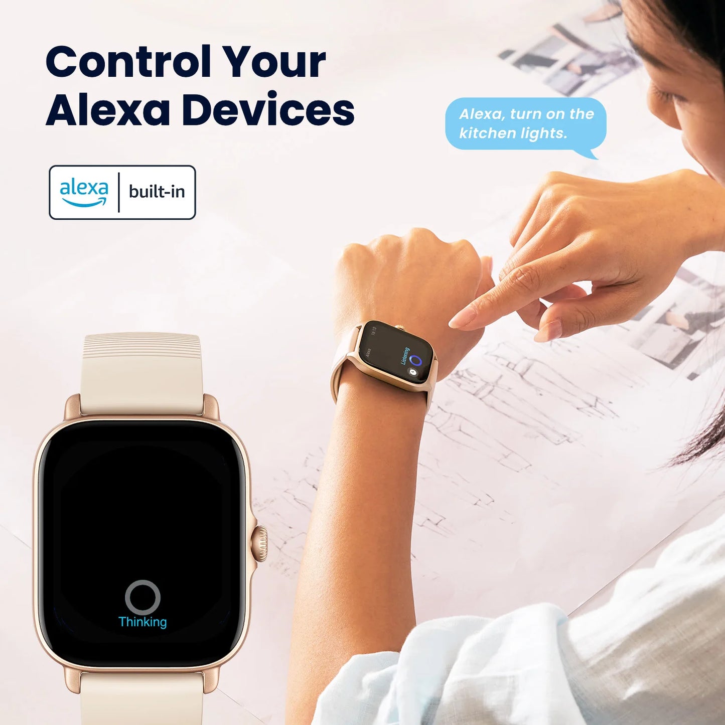 Smartwatch Amazfit Mini GTS 4 mini com Alexa