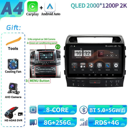 Rádio para Toyota land cruiser 11 200 2007-2015