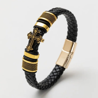 Pulseira punk de camada dupla