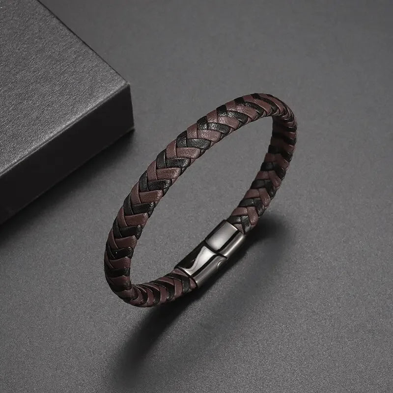 Pulseira punk de camada dupla