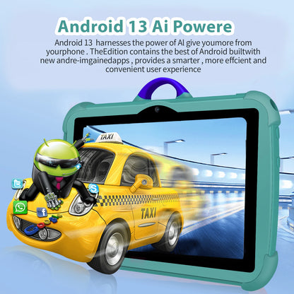 Tablet Infantil BDF 7″ — 4 GB RAM, 64 GB, Wi-Fi e Android 13