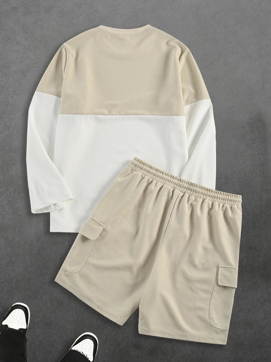 Conjunto Masculino Waffle de 2 Peças