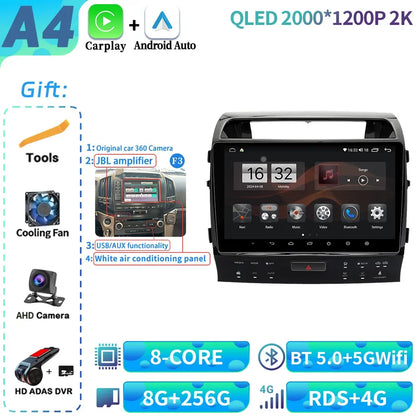 Rádio para Toyota land cruiser 11 200 2007-2015