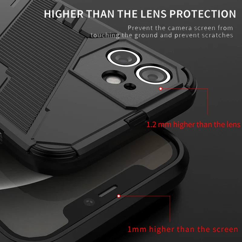 Capa Antichoque com Suporte para Xiaomi Mi 11 Ultra e Outros Modelos
