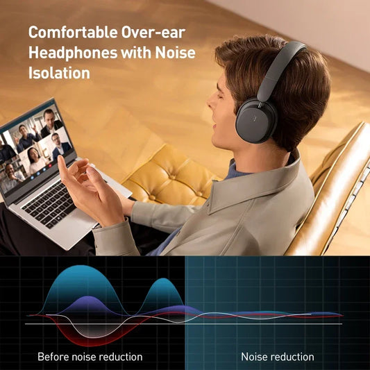 Fones de ouvido sem fio Baseus Bluetooth 5.3