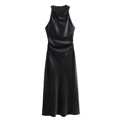 Vestidos longos cetim