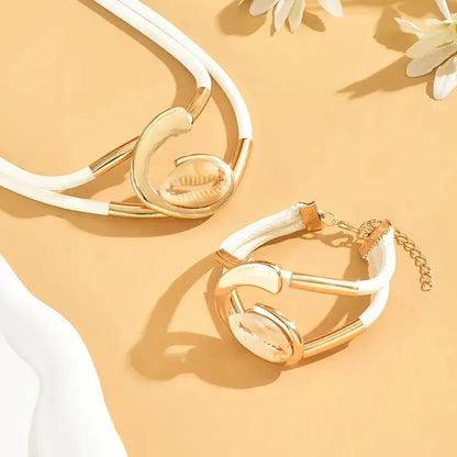 Conjunto de pulseira e colar