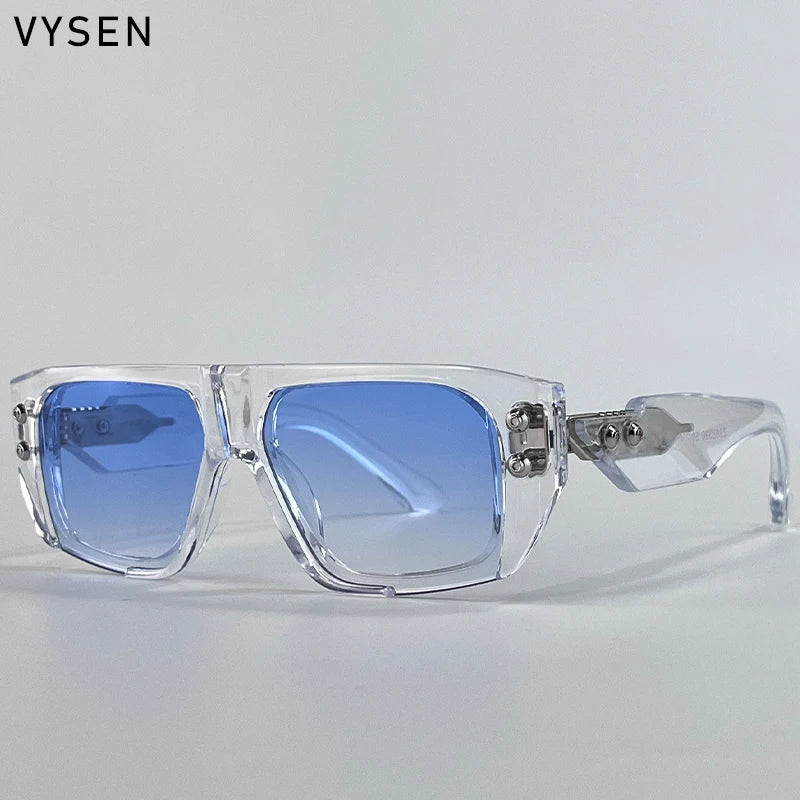 Óculos de Sol Polarizados Estilo Steampunk Quadrados