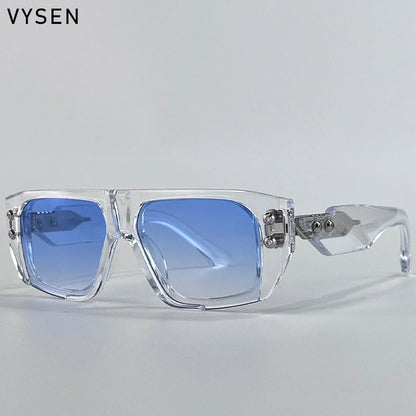 Óculos de Sol Polarizados Estilo Steampunk Quadrados