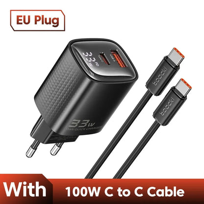 Carregador USB-C Toocki 33W GaN