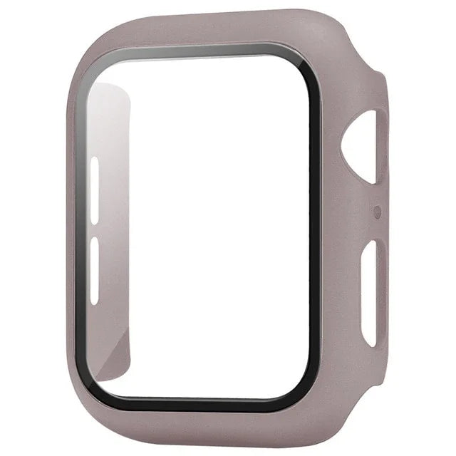 Película protetora de vidro + capa para Apple Watch